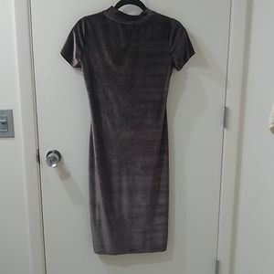 Super Sexy Velour Fitted Dress